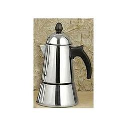Konica 6-Cup Stainless Steel Stove Top Espresso Maker
