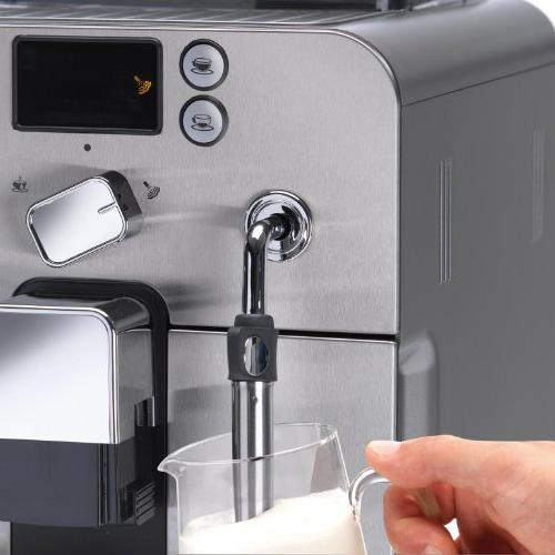 Gaggia Brera Super Espresso Machine in Pannarello Wand Latte Espresso Whole Bean
