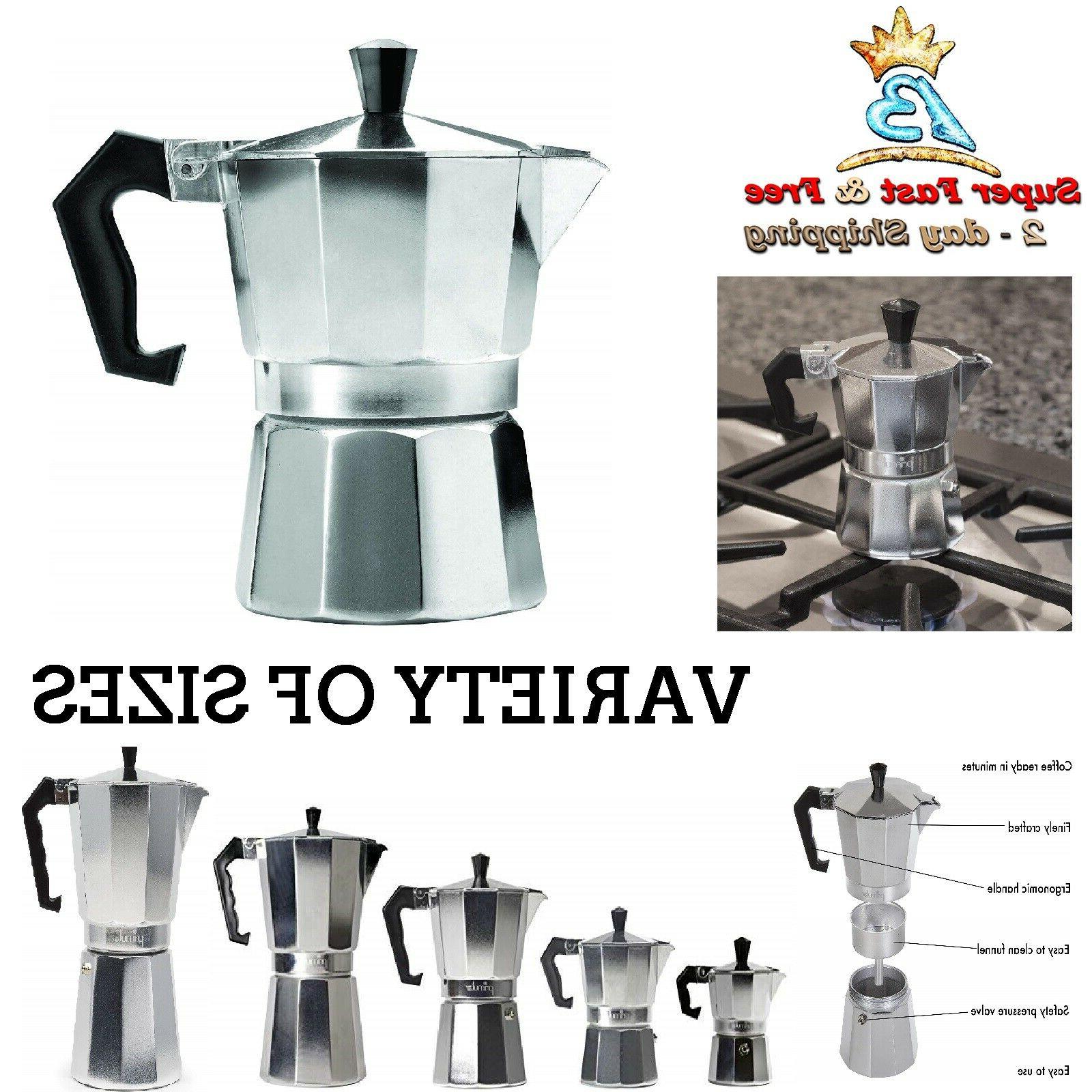Cafetera Greca de Estufa Espresso Cubana Italiana Capuchino 