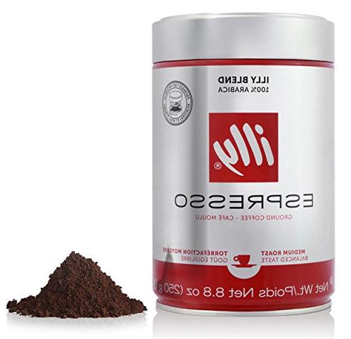 illy Caffe Normale Fine Grind Medium Roast, Red Band 8.8 oz 