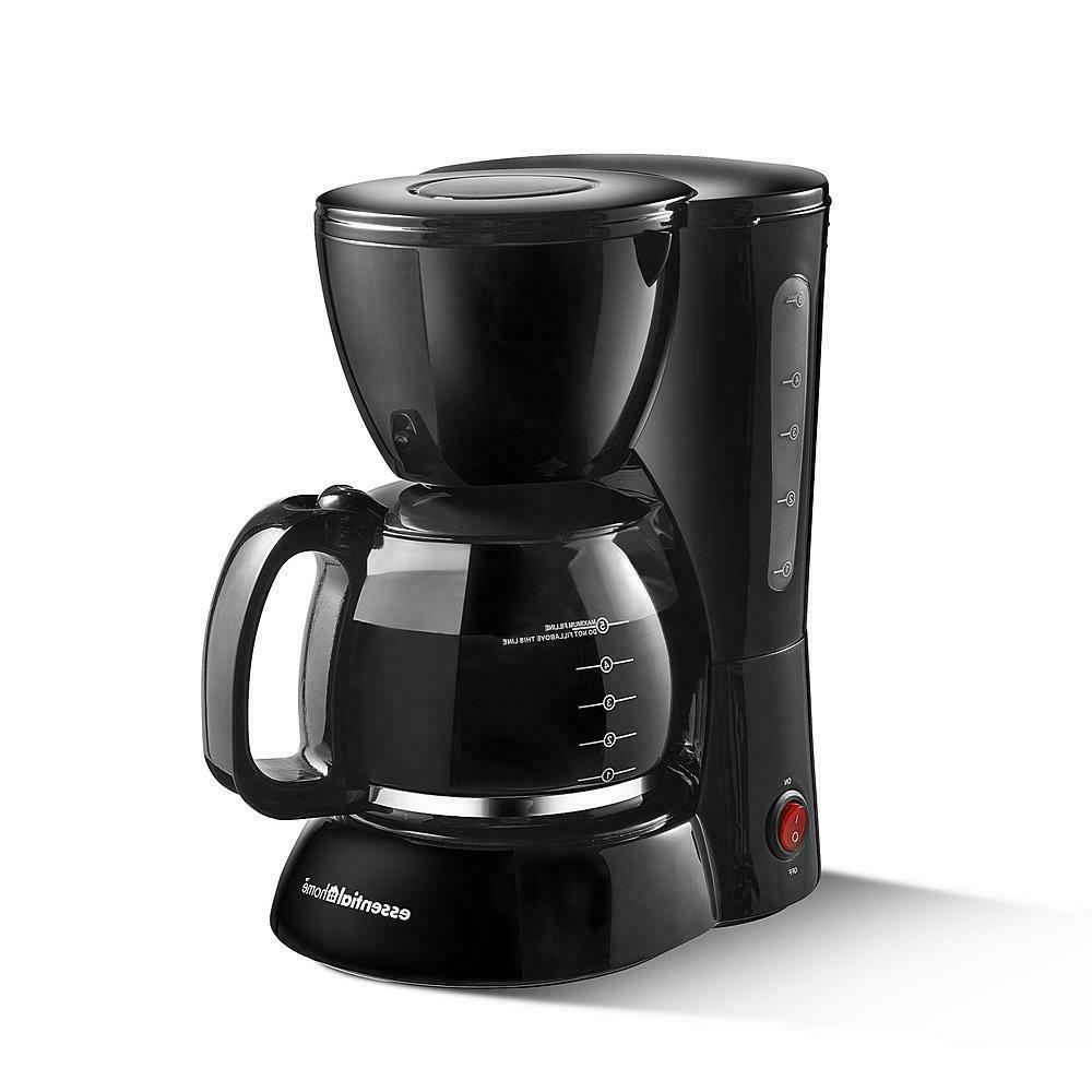 Machine Home Essential Espresso 5-cup Kitchen Black Cappucci