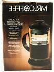 Mr. Coffee French Press Brews 1.1 Qt Glass Carafe Stainless 
