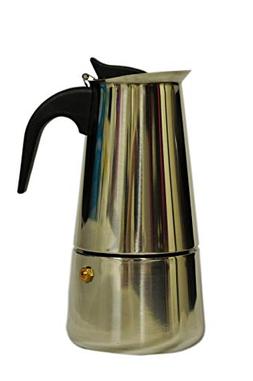 Moka Pot，18/8 Stainless Steel，9-cup