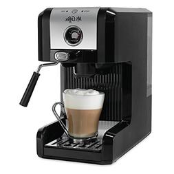 Mr. Coffee Easy Espresso Maker, 6 Piece, Chrome/Black