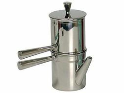 Ilsa Neapolitan Coffee Maker, Stainless Steel, Silver color,