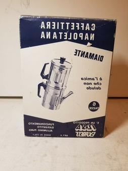 ILSA 30-6 6-Cup Neopolitan Espresso Maker, Aluminum