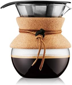 Bodum Pour Over Coffee Maker, 17 Ounce.5 Liter, Cork Band