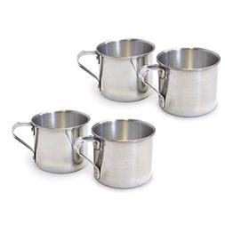 IMUSA R200-12W Aluminum Mug 1.25 Quart 4 Pack
