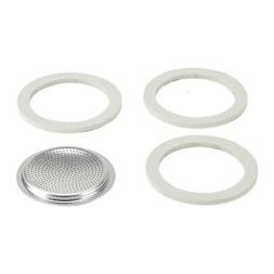 Bialetti Replacement Gasket & Filter for 6 Cup Espresso Make