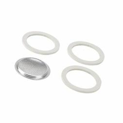 Bialetti Replacement Gasket & Filter for 6 Cup Espresso Make