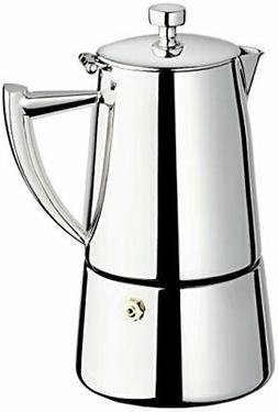 Cuisinox Roma 6-cup Stainless Steel Stovetop Moka Espresso M