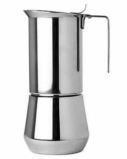 Ilsa Stainless Steel 3 Cup Stovetop Espresso Maker