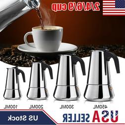 Moka Pot Percolator 2/4/6/9 Cups