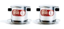 2 x Stainless Steel Vietnamese Coffee Filter Press 8 oz. Wor