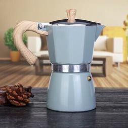 3/6 Cup Aluminum Italian Espresso Percolator Moka Pot Us