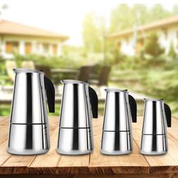 4/6 Cup Stainless Steel Cuban Espresso Percolator Cafetera