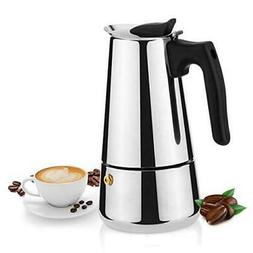 430 Stainless Steel, Moka Pot 300ml/10oz/6 Cup, P