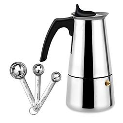 With Coffee Scoops Measuring Spoons- Stainless Steel - 4 Dem