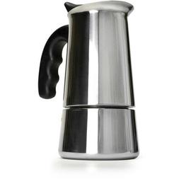 Stovetop Espresso Maker, 6 Cup Stainless Steel Coffee Pot Br