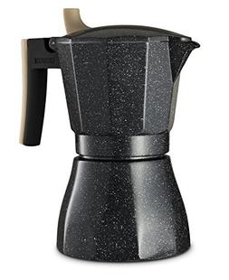 - Aluminum With Marbled Coating, Stove-top Moka Pot Nijo Cas