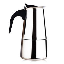 Moka Pot, 304 Stainless Steel, 2/4/6/9/12 Cup )