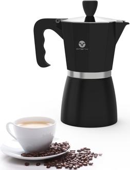 - Moka Pot Coffee Maker Black & Silver
