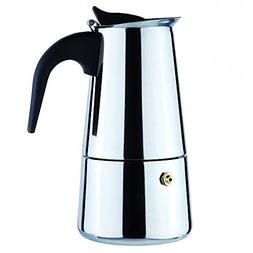 Italian Moka Coffee Pot - Best Polished Stainless