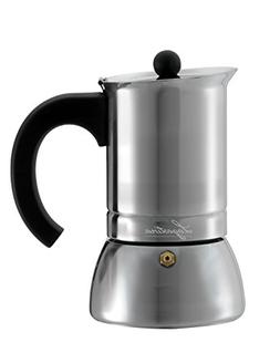 Lagostina T9910464 Stainless Steel Espresso Coffee Maker, 6-