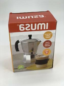 IMUSA USA 6 Cup Cool Touch Handle Espresso Coffee Maker