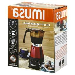 IMUSA USA B120-60008 Electric Espresso/Moka Maker, 3-6 Cups,